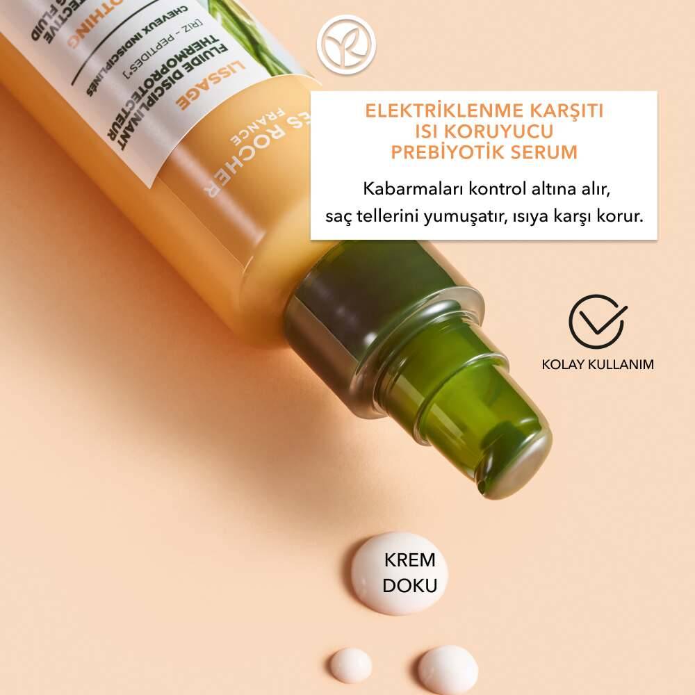 Elektriklenme Karşıtı Isı Koruyucu Prebiyotik Serum - Asi ve Kabarık Saçlar - Vegan