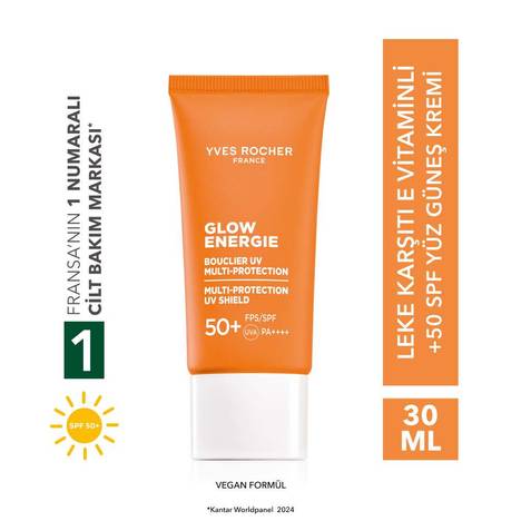 Leke Karşıtı 50+SPF Yüz Güneş Kremi - E Vitamini