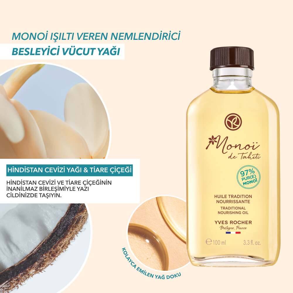 Monoi Nemlendirici Besleyici Vücut Yağı-Monoi de Tahiti-Vegan