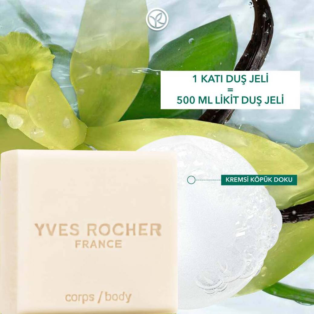Katı Duş Jeli - Nemlendirici Egzotik Vanilya-SLS,SLES İçermez-Vegan