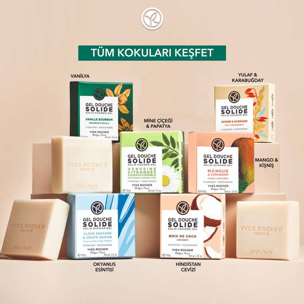 Katı Duş Jeli - Nemlendirici Egzotik Vanilya-SLS,SLES İçermez-Vegan