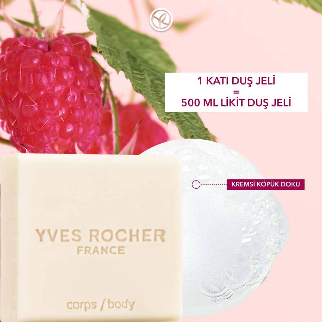 Katı Duş Jeli - Nemlendirici Enerjik Frambuaz Nane -SLS,SLES İçermez-Vegan