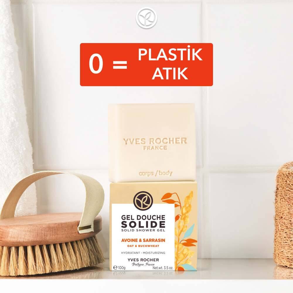 Katı Duş Jeli - Nemlendirici Rahatlatıcı Yulaf Karabuğday-SLS,SLES İçermez-Vegan