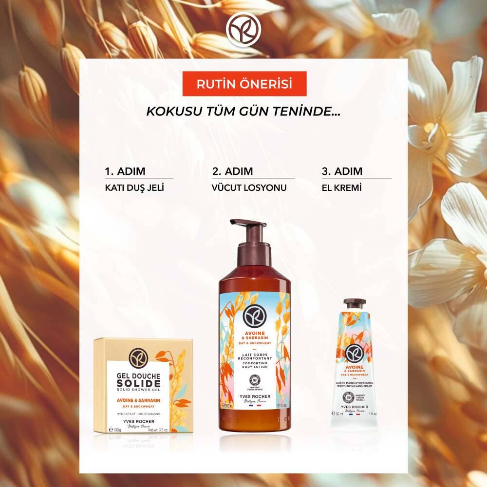 Katı Duş Jeli - Nemlendirici Rahatlatıcı Yulaf Karabuğday-SLS,SLES İçermez-Vegan