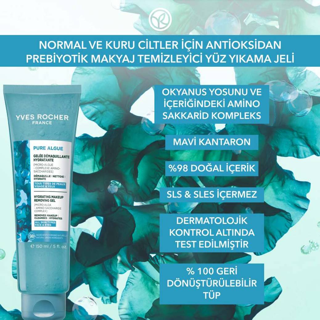 Canlandırıcı Antioksidan Prebiyotik Makyaj Temizleyici Yüz Yıkama Jeli