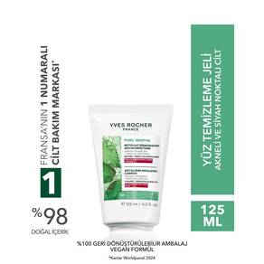 Siyah Nokta Karşıtı Peeling Etki Yüz Yıkama Jeli-Sivilce Eğilimli / Pure Menthe Botanik Kompleks