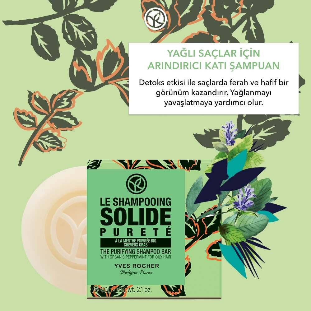 Arındırıcı Katı Şampuan - Yağlı Saçlar - SLS,SLES içermez,Tuzsuz, Vegan