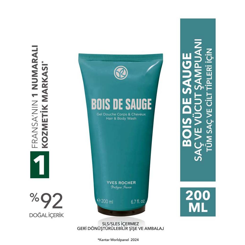 Bois de Sauge Saç ve Vücut Şampuanı-Erkek