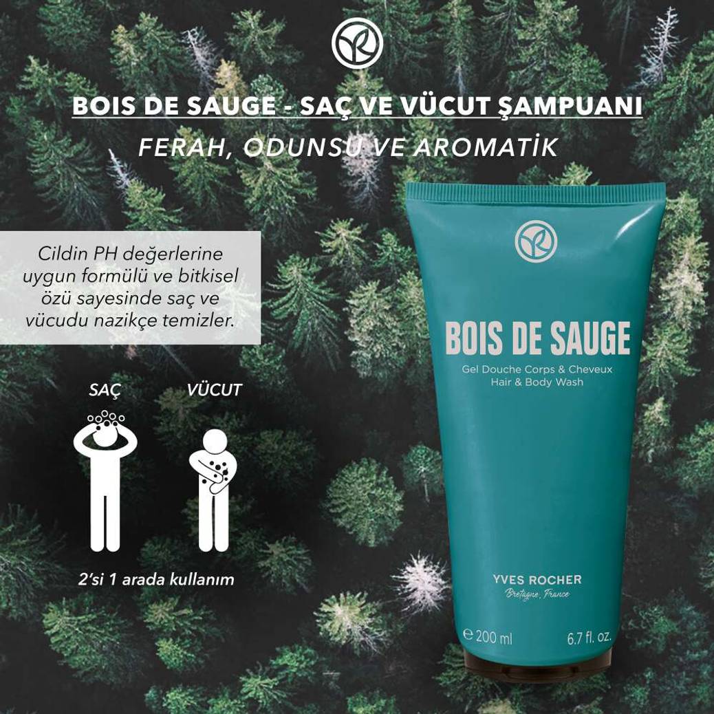 Bois de Sauge Saç ve Vücut Şampuanı-Erkek