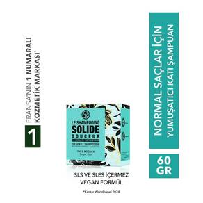 Yumuşatıcı Katı Şampuan - Normal Saçlar / Douceur- SLS,SLES içermez,Tuzsuz, Vegan