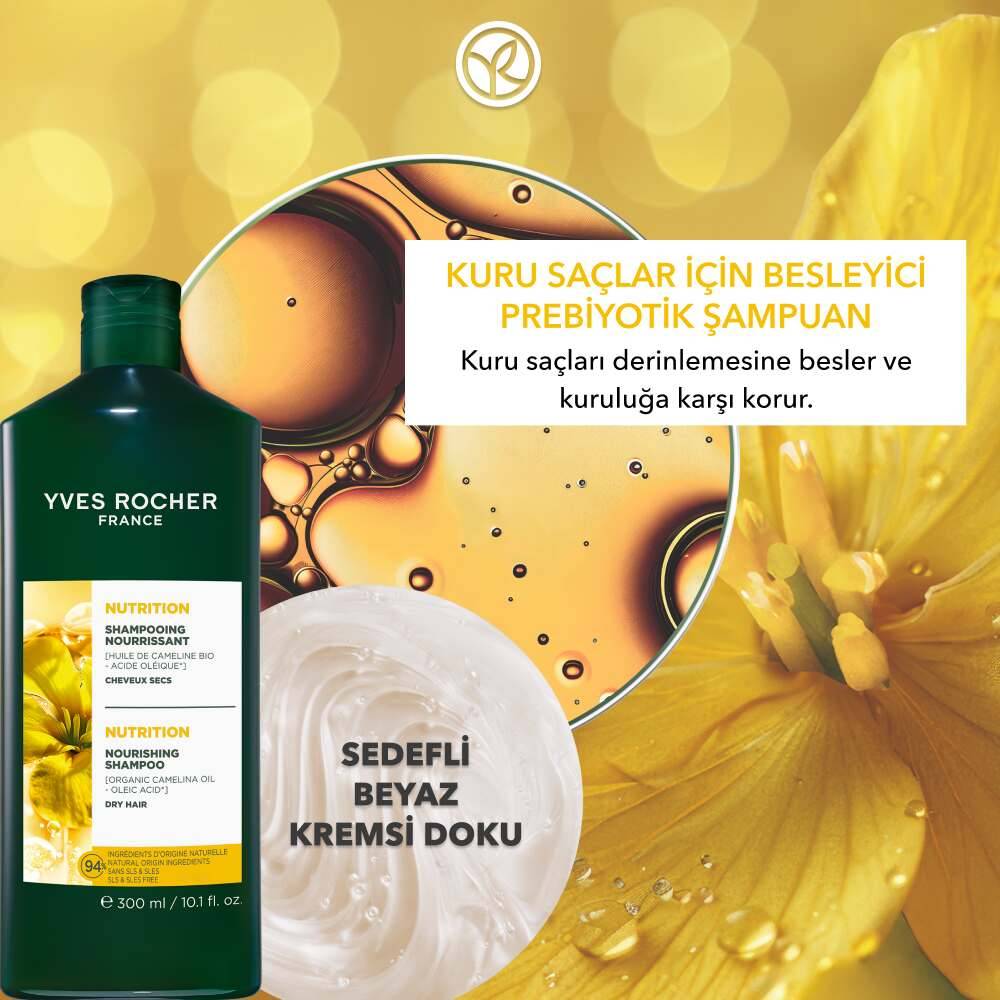 Besleyici Prebiyotik Şampuan - Kuru Saçlar - Tuzsuz, SLS,SLES İçermez , Vegan