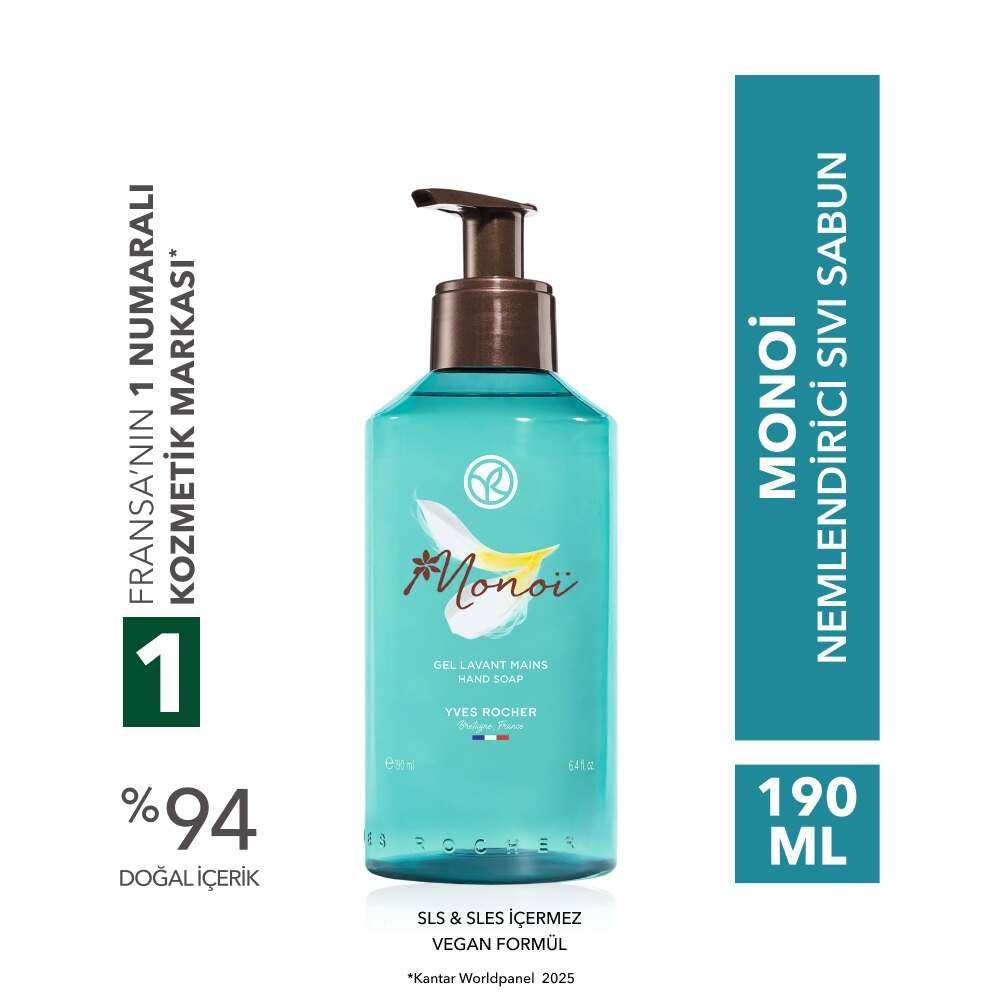 Monoi Nemlendirici Sıvı Sabun-Monoi de Tahiti- SLS, SLES İçermez-Vegan