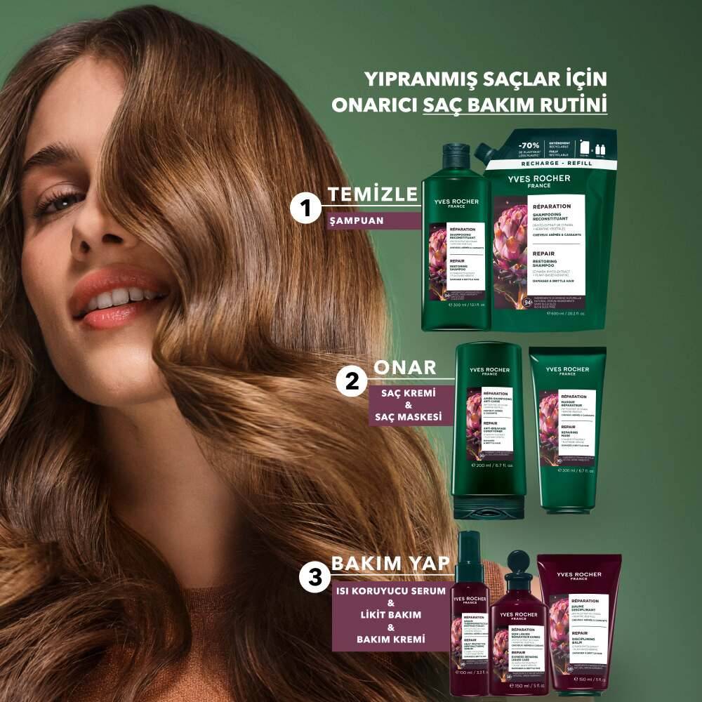 Anında Onarıcı Bitkisel Keratin Likit Bakım - Yıpranmış Saçlar - Vegan
