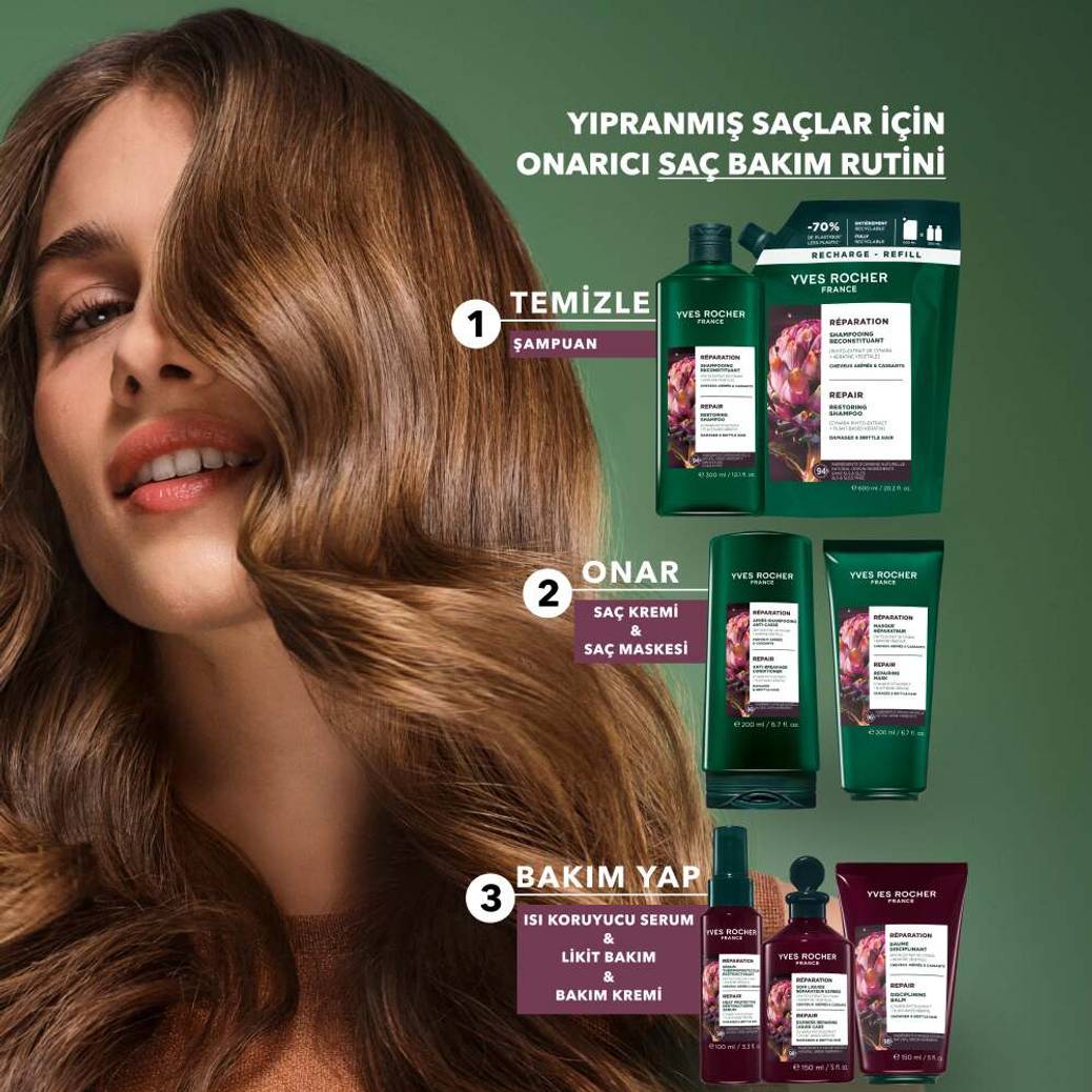Onarıcı Bitkisel Keratin Prebiyotik Şampuan Mini-50 Ml