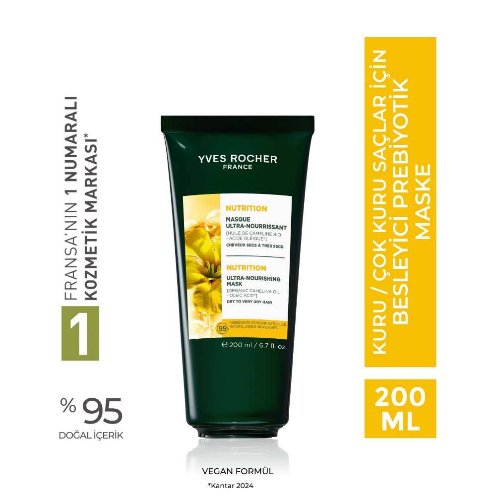 Besleyici Prebiyotik Maske - Kuru ve Çok Kuru Saçlar - Vegan