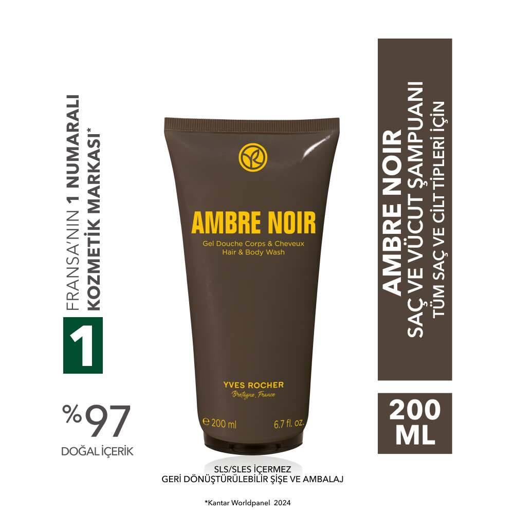 Ambre Noir Saç ve Vücut Şampuanı-Erkek-Vegan