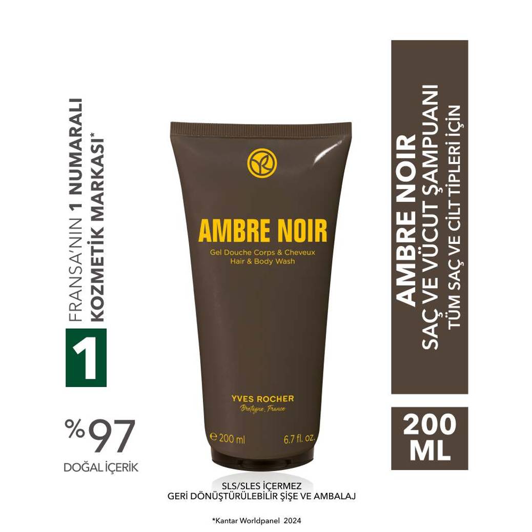 Ambre Noir Saç ve Vücut Şampuanı-Erkek-Vegan