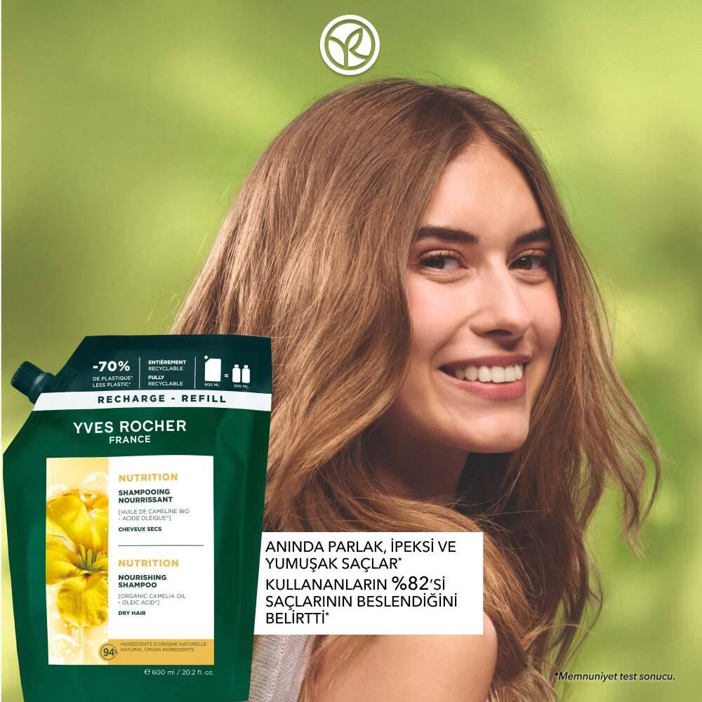 Besleyici Prebiyotik Refill Şampuan - Kuru Saçlar - Tuzsuz, SLS,SLES İçermez , Vegan
