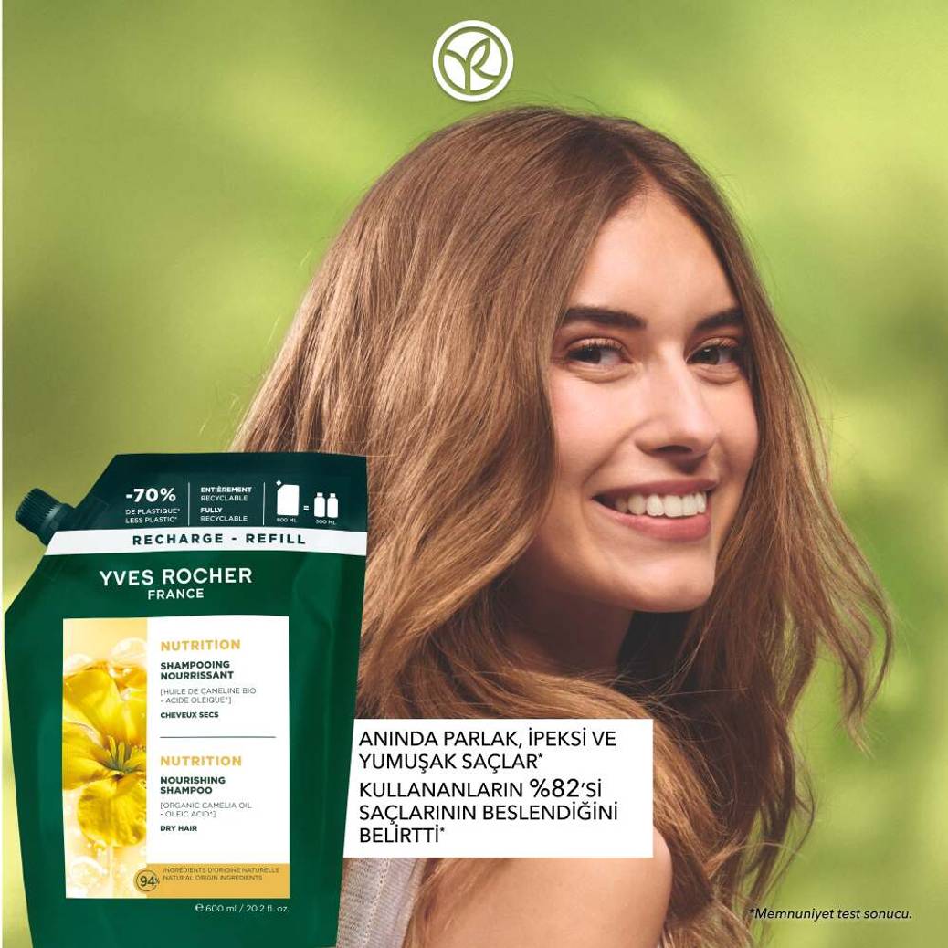 Besleyici Prebiyotik Refill Şampuan - Kuru Saçlar - Tuzsuz, SLS,SLES İçermez , Vegan