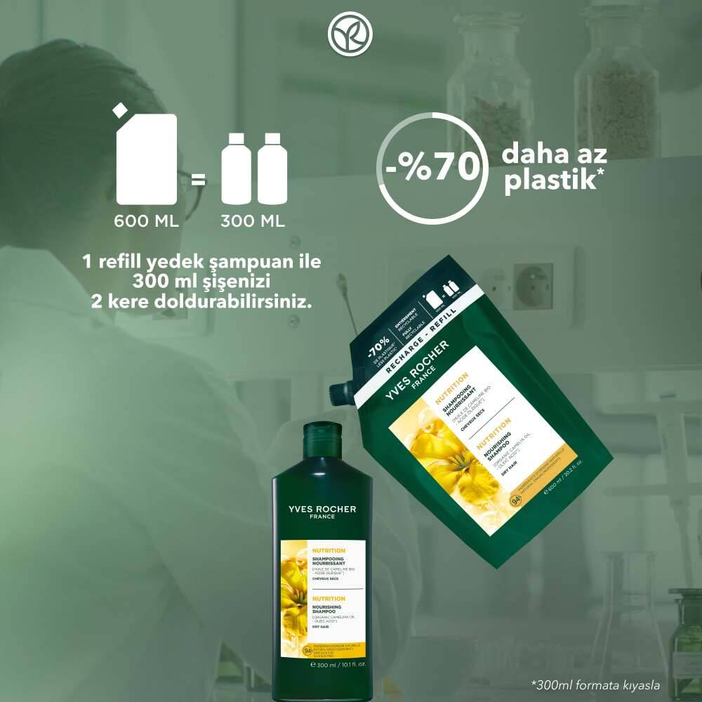 Besleyici Prebiyotik Refill Şampuan - Kuru Saçlar - Tuzsuz, SLS,SLES İçermez , Vegan