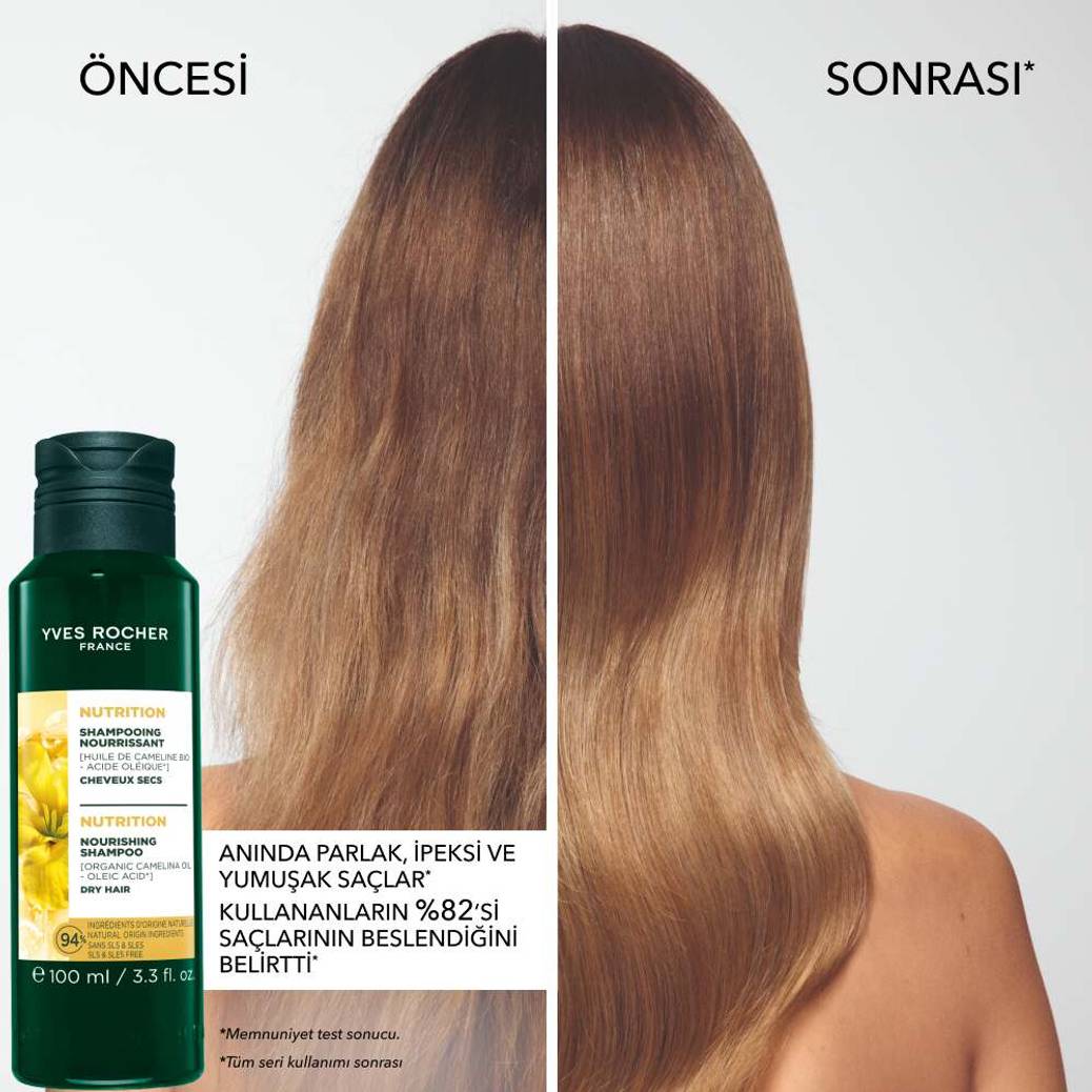 Besleyici Prebiyotik Seyahat Boy Şampuan - Kuru Saçlar - Tuzsuz, SLS,SLES İçermez , Vegan