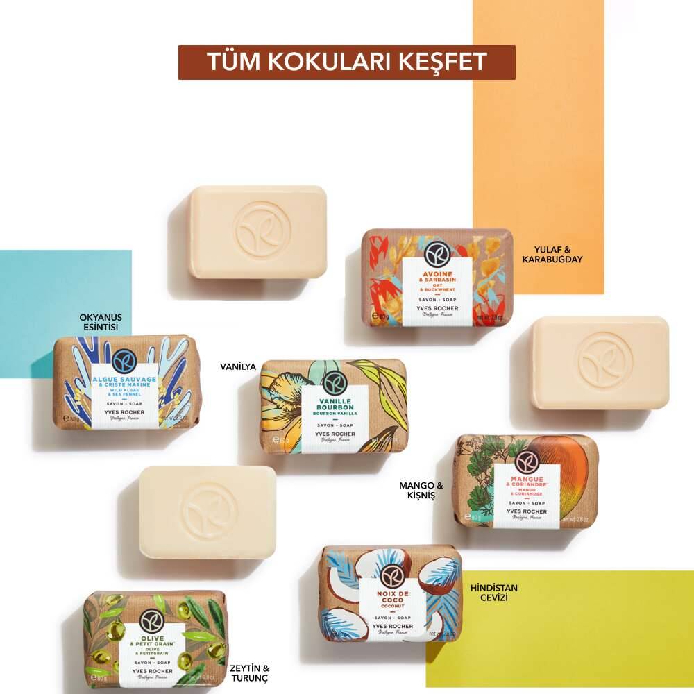 Katı Sabun - Tropikal Hindistan Cevizi -SLS,SLES İçermez-Vegan