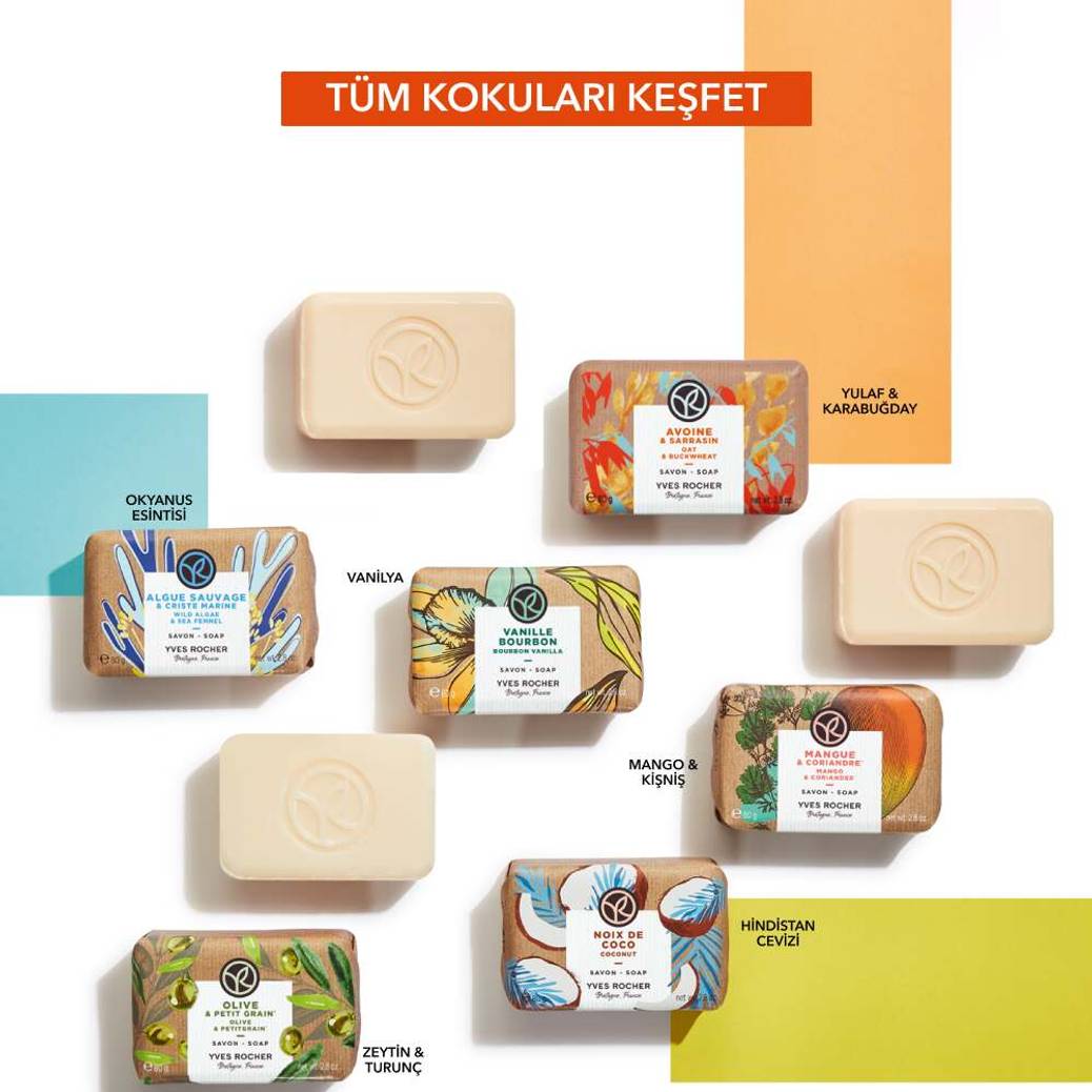 Katı Sabun - Canlandırıcı Mango Kişniş -SLS,SLES İçermez-Vegan