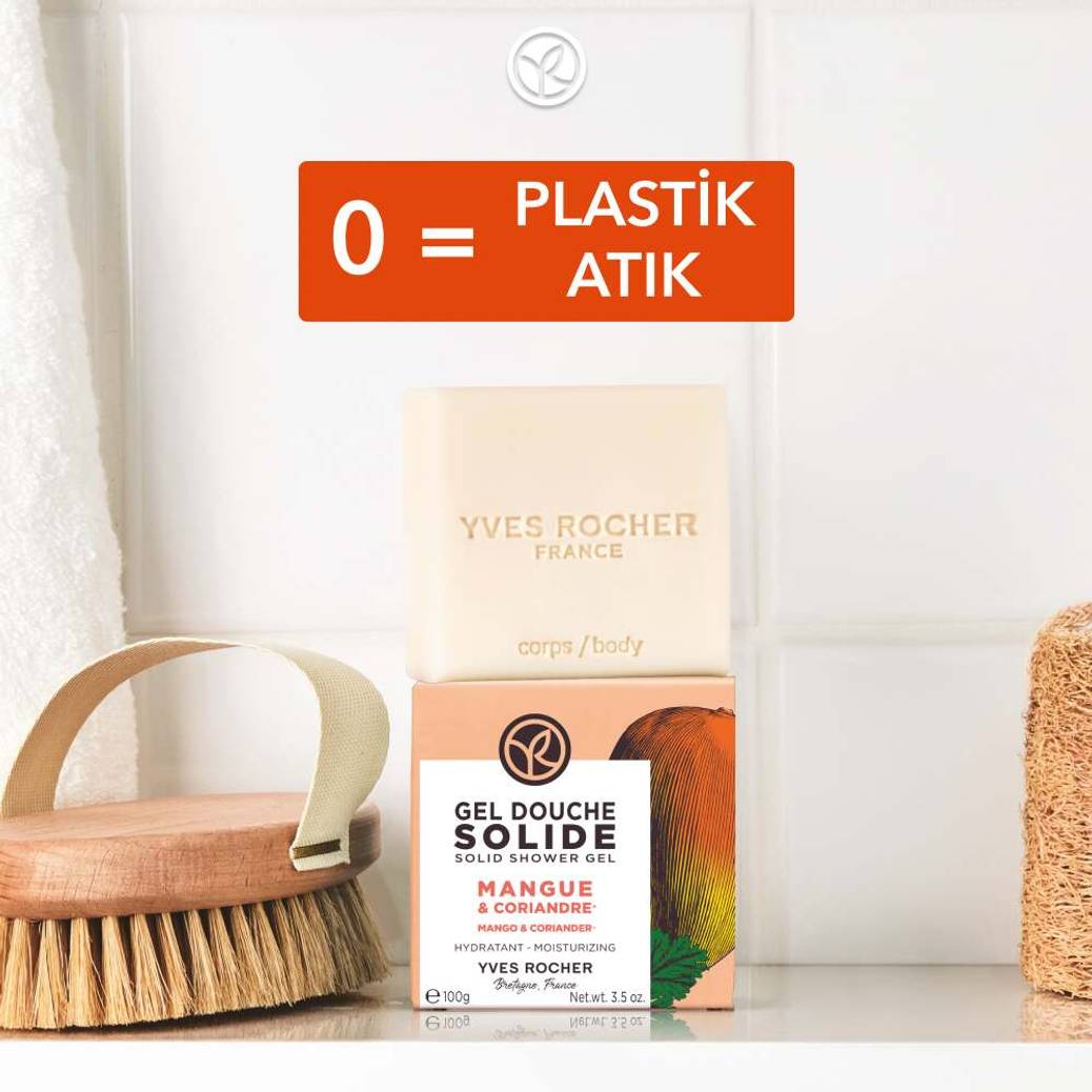 Katı Duş Jeli - Nemlendirici Canlandırıcı Mango Kişniş-SLS,SLES İçermez-Vegan