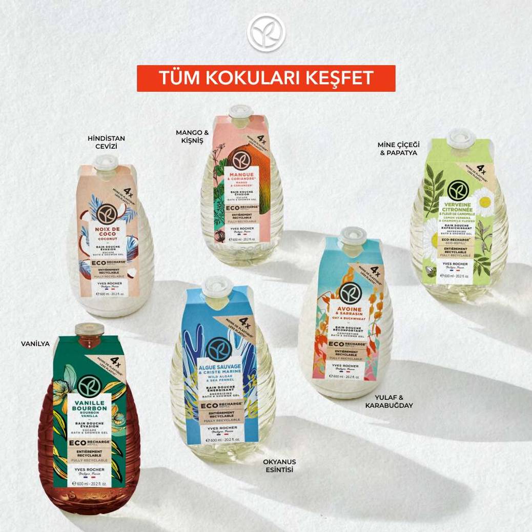 Eko Refill Yedek Duş Jeli-Nemlendirici Rahatlatıcı Yulaf Karabuğday-SLS,SLES İçermez,-Vegan