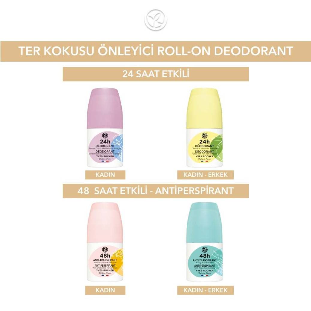 Roll-on Antiperspirant Deodorant - Papatya