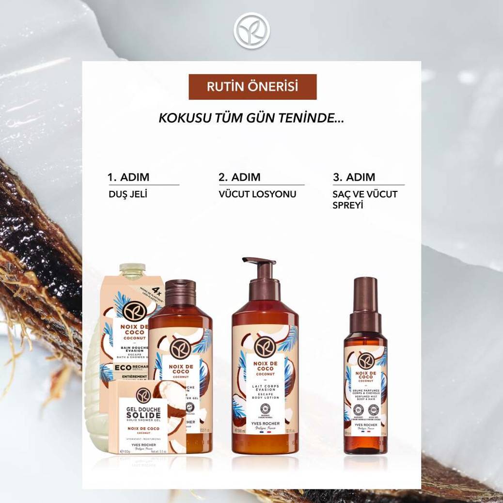 Saç ve Vücut Spreyi- Tropikal Hindistan Cevizi - Vegan