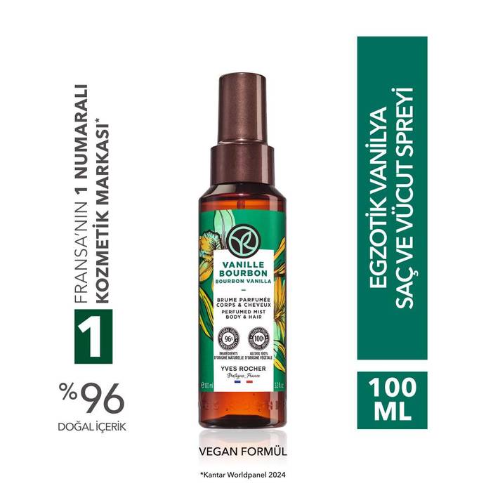 Saç ve Vücut Spreyi- Egzotik Vanilya- Vegan