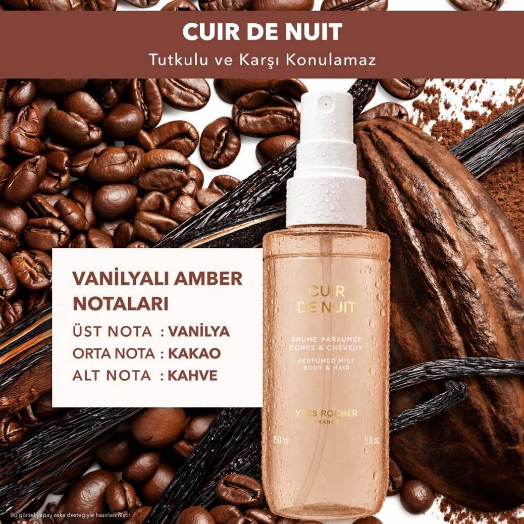 Parfümlü Saç ve Vücut Spreyi-Cuir de Nuit