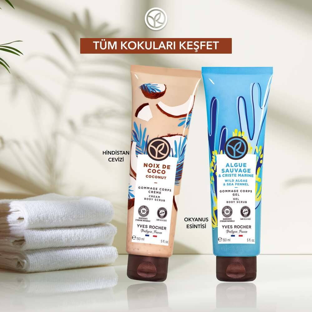 Vücut Peelingi-Arındırıcı Yumuşatıcı Tropikal Hindistan Cevizi-SLS,SLES İçermez-Vegan