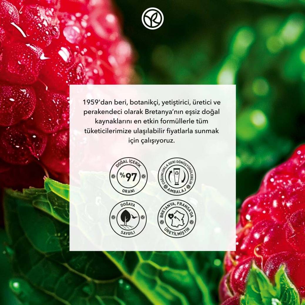 Vücut Peelingi-Arındırıcı Yumuşatıcı Enerjik Frambuaz Nane-SLS,SLES İçermez-Vegan