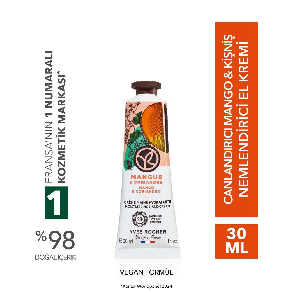 El Kremi- Nemlendirici Besleyici Canlandırıcı Mango Kişniş- Vegan