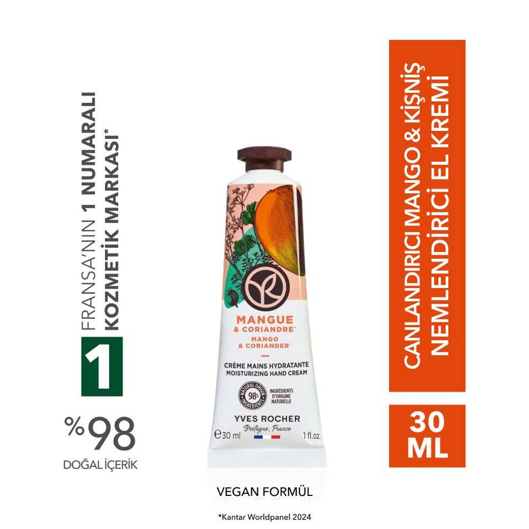 El Kremi- Nemlendirici Besleyici Canlandırıcı Mango Kişniş- Vegan