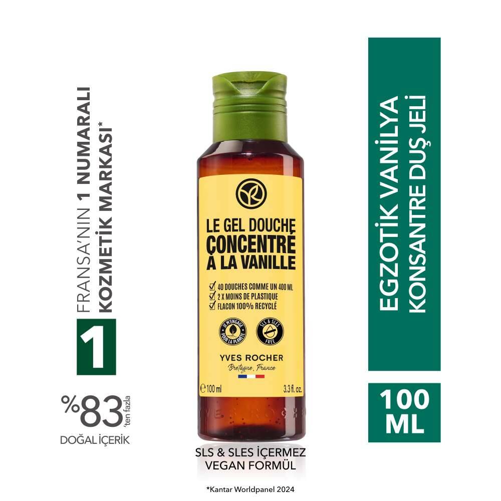 Konsantre Duş Jeli - Nemlendirici Egzotik Vanilya -SLS,SLES İçermez-Vegan