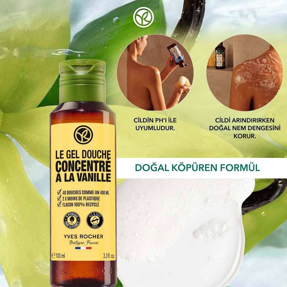 Konsantre Duş Jeli - Nemlendirici Egzotik Vanilya -SLS,SLES İçermez-Vegan