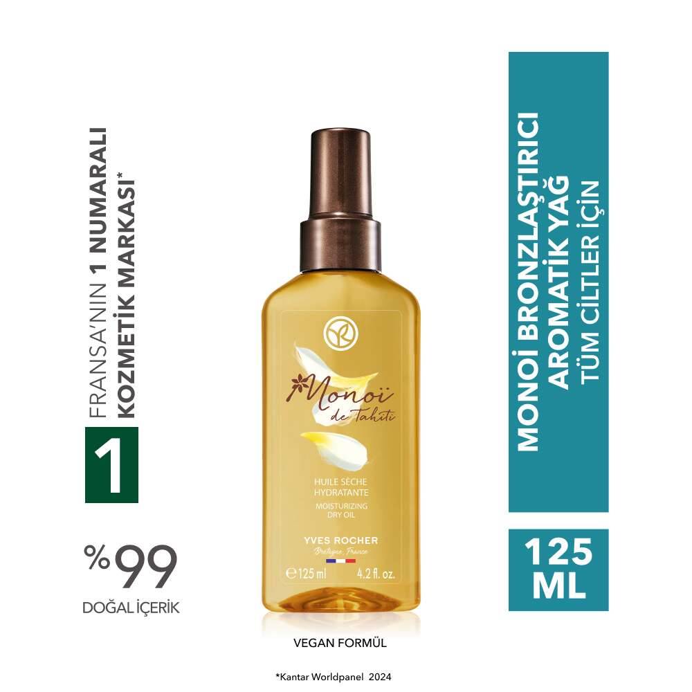 Monoi Bronzlaştırıcı Nemlendirici Besleyici Aromatik Yağ-Monoi de Tahiti-Vegan
