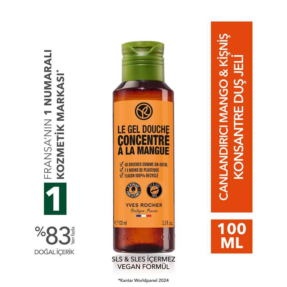 Konsantre Duş Jeli - Nemlendirici Canlandırıcı Mango & Kişniş-SLS,SLES İçermez-Vegan