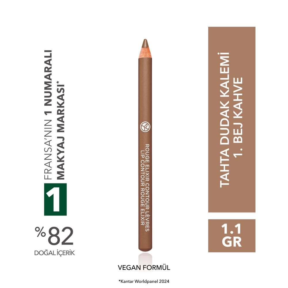 Yoğun Renkli Tahta Dudak Kalemi- C Vitamini & E Vitamini -Vegan