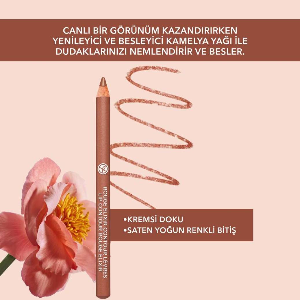 Yoğun Renkli Tahta Dudak Kalemi- C Vitamini & E Vitamini -Vegan