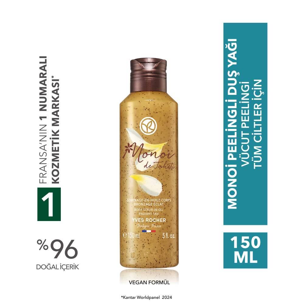 Monoi Nemlendirici Peelingli Duş Yağı-Monoi de Tahiti-Vegan
