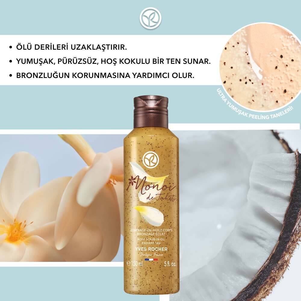 Monoi Nemlendirici Peelingli Duş Yağı-Monoi de Tahiti-Vegan