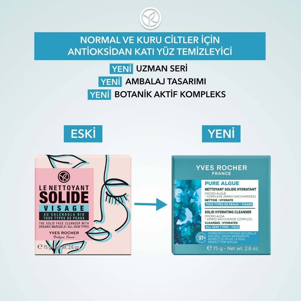Canlandırıcı Antioksidan Katı Yüz Temizleyici