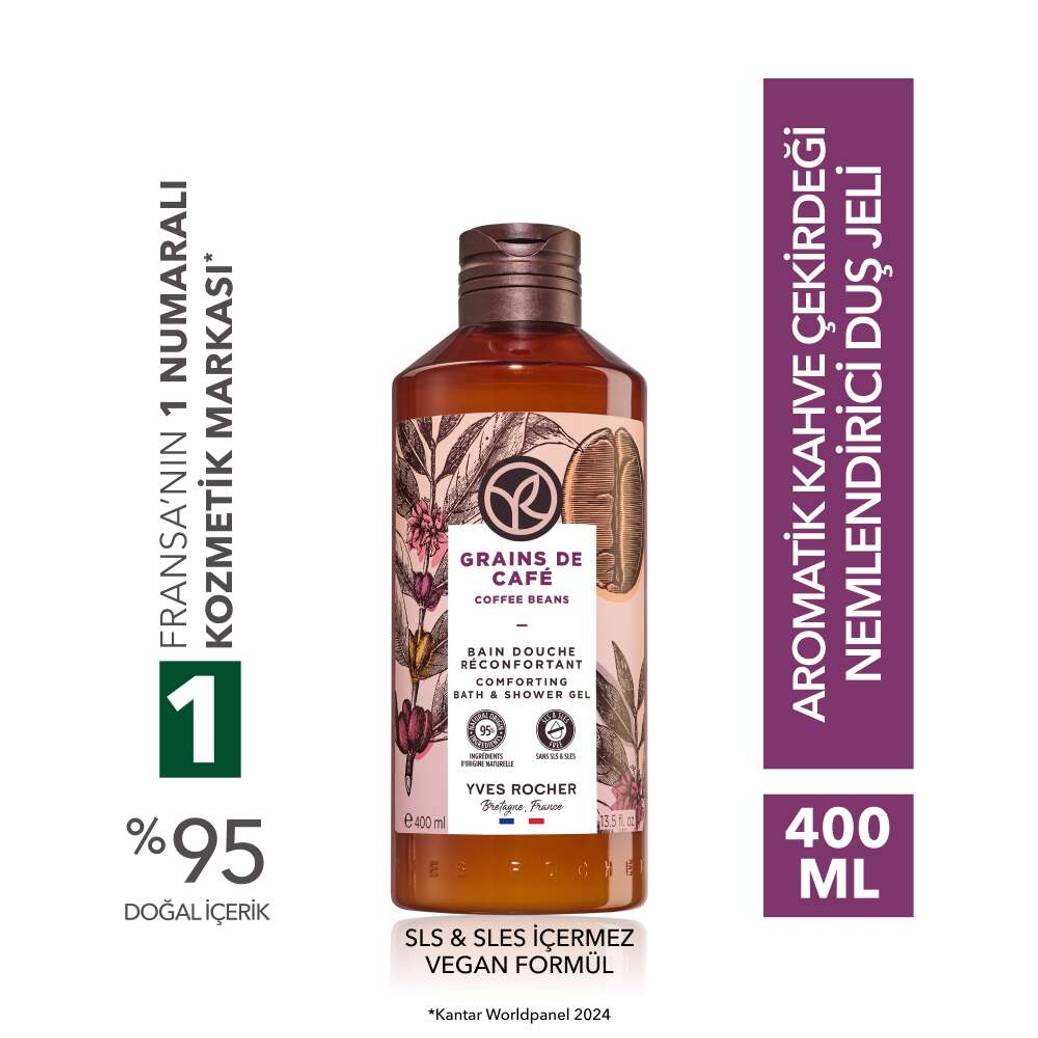 Duş Jeli - Nemlendirici Aromatik Kahve Çekirdeği - SLS,SLES İçermez-Vegan