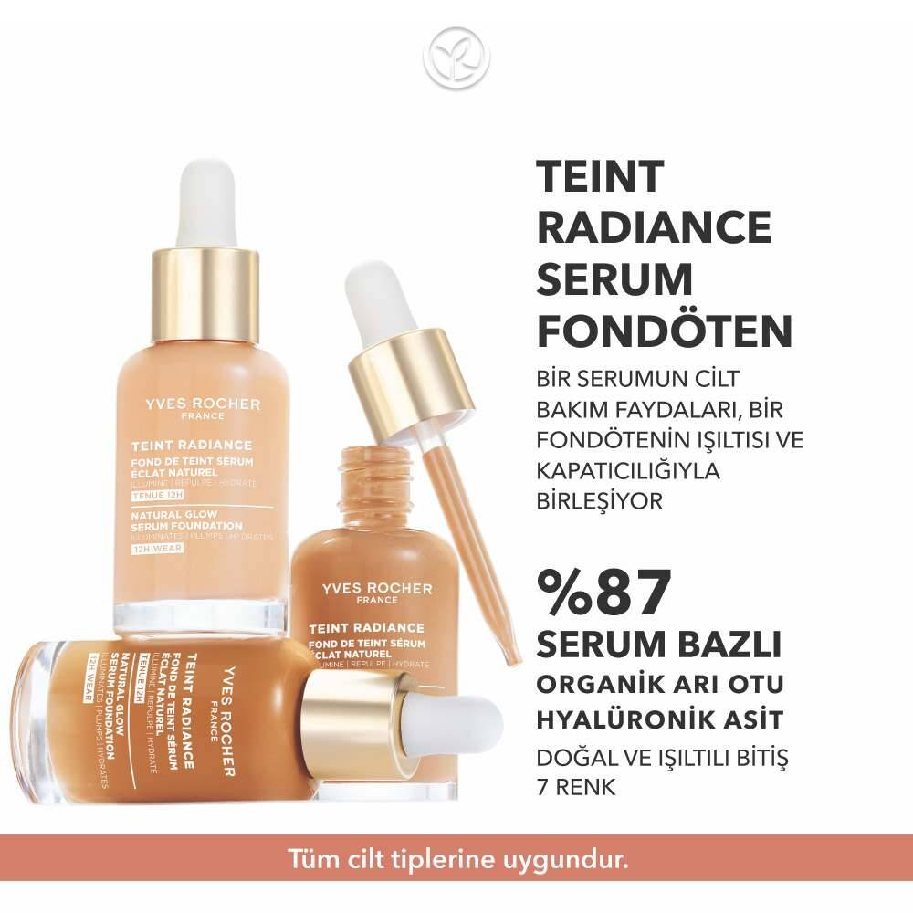 Teint Radiance Işıltı Veren Serum Fondöten- Hyalüronik Asit & E Vitamini - Vegan