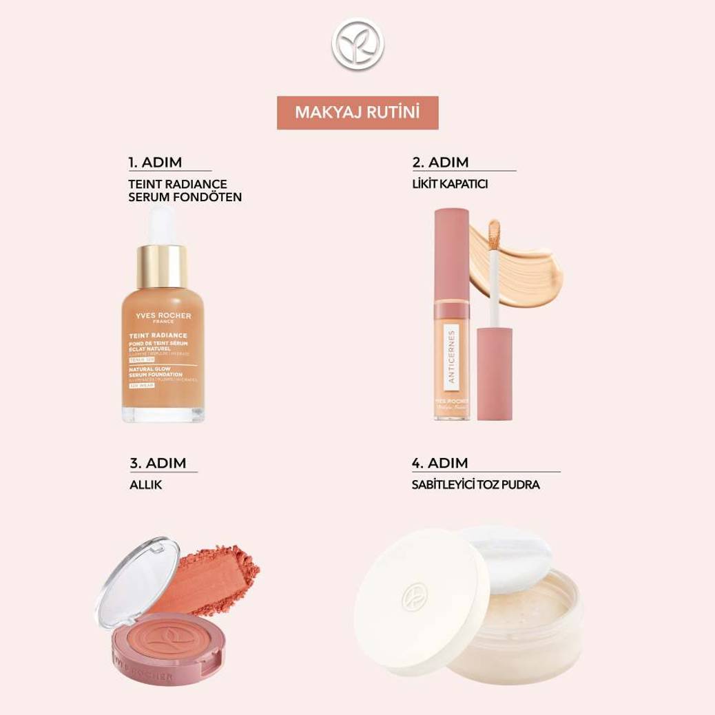 Teint Radiance Işıltı Veren Serum Fondöten- Hyalüronik Asit & E Vitamini - Vegan