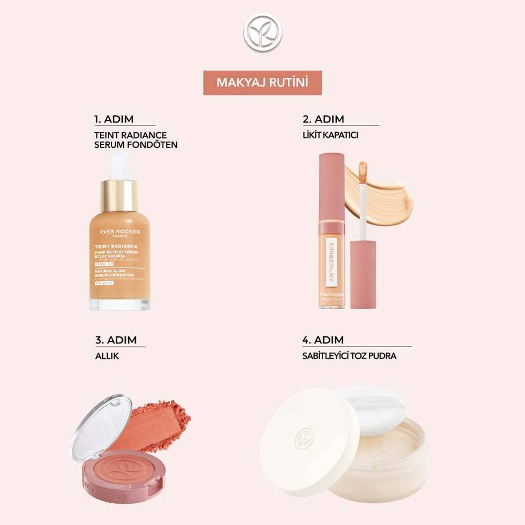 Teint Radiance Işıltı Veren Serum Fondöten- Hyalüronik Asit & E Vitamini - Vegan